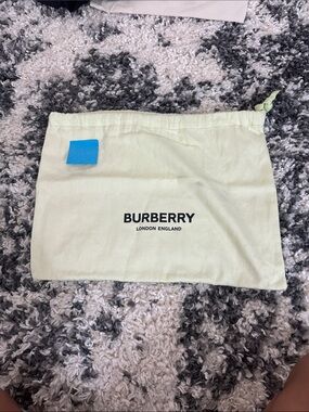 Burberry Pale Yellow Drawstring Dust Bag